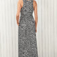 *APP EXCLUSIVE* Leopard Round Neck Sleeveless Maxi Dress