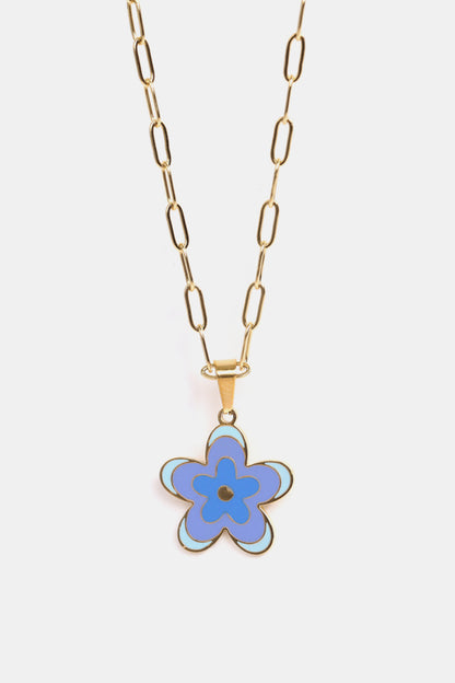 *APP EXCLUSIVE* Flower Stainless Steel Necklace