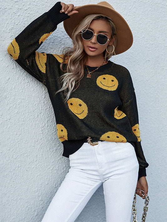 *App Exclusive* Smiley Face Sweater