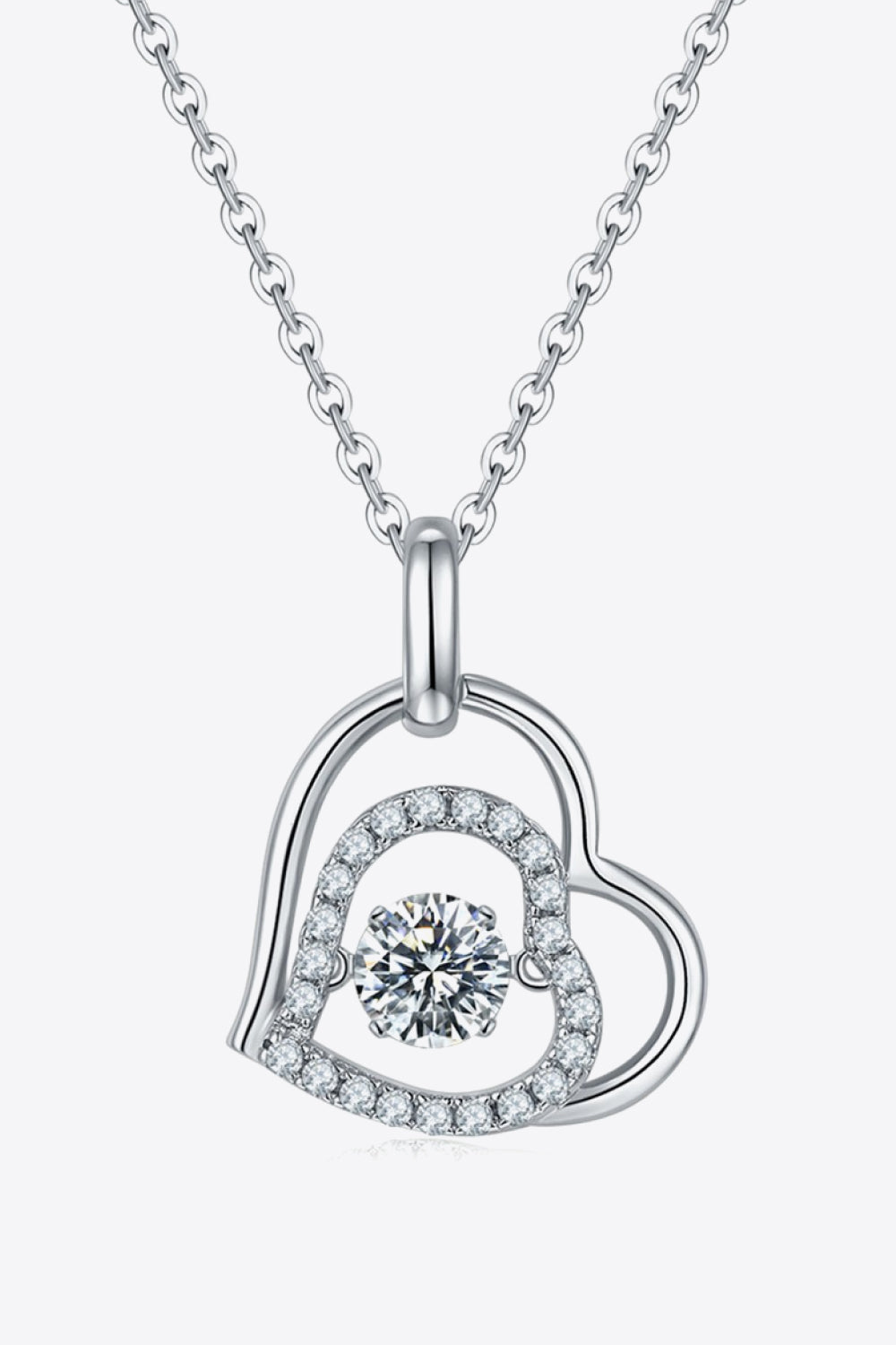 *APP EXCLUSIVE* Moissanite Heart Pendant Necklace