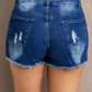 *APP EXCLUSIVE* Lace Distressed Denim Shorts