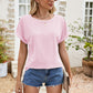 * APP EXCLUSIVE* Eyelet Short Sleeve Top