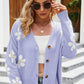 *App Exclusive* Floral Ribbed Cardigan