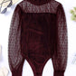 *APP EXCLUSIVE* Mesh Long Sleeve Bodysuit