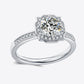 *APP EXCLUSIVE* 1 Carat Moissanite Platinum-Plated Ring