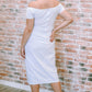*APP EXCLUSIVE* Cold Shoulder Short Sleeve Split Dress
