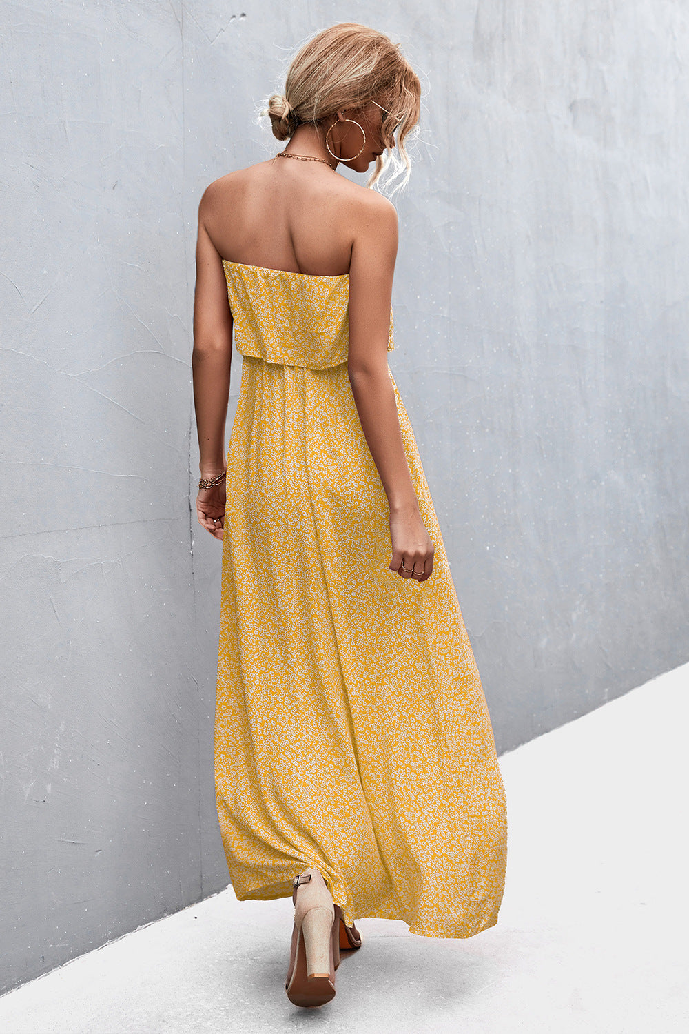 *APP EXCLUSIVE* Strapless Split Maxi Dress