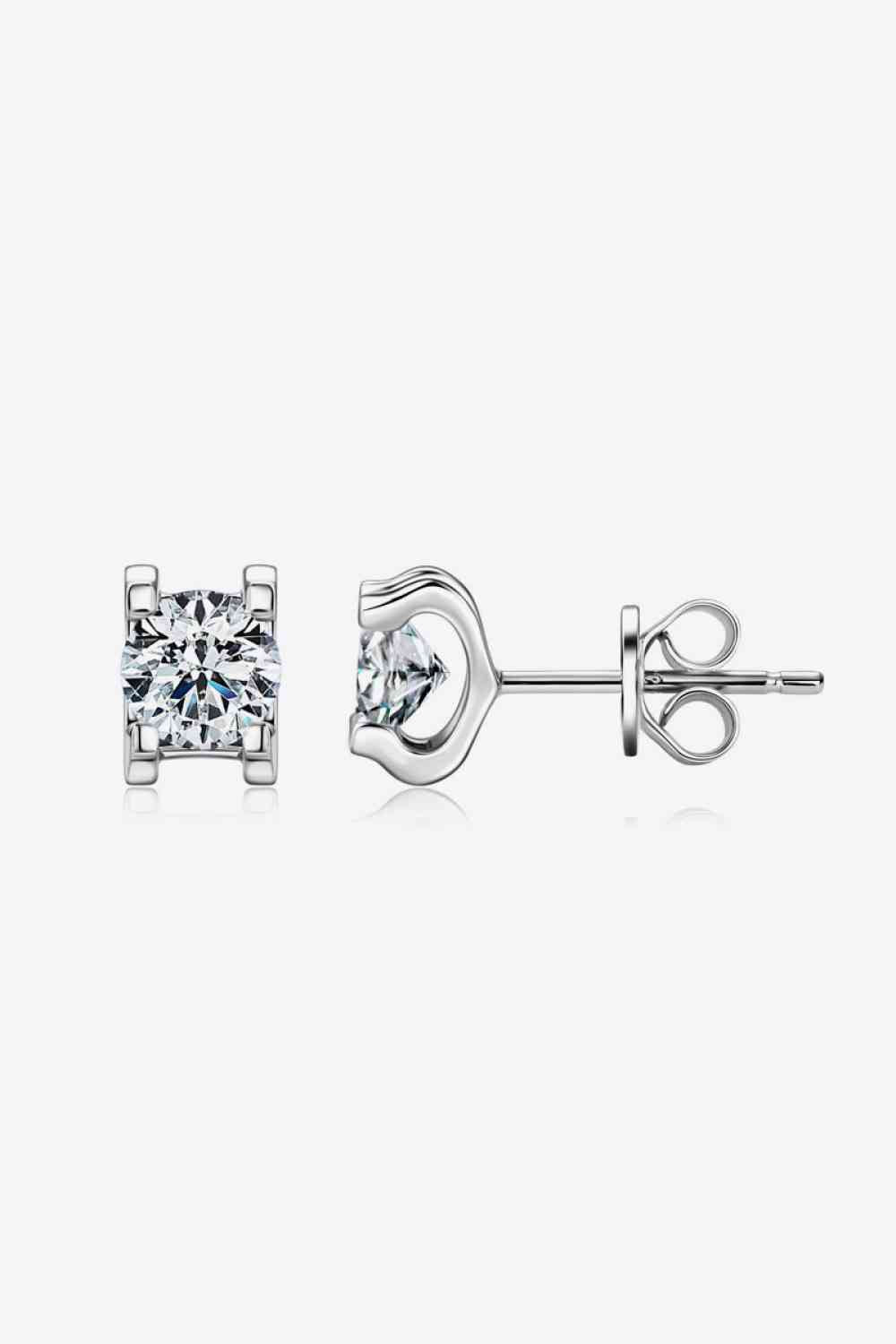 *APP EXCLUSIVE*  Moissanite 925 Sterling Silver Stud Earrings
