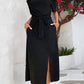 *APP EXCLUSIVE* Tie-Waist Cold Shoulder Maxi Dress