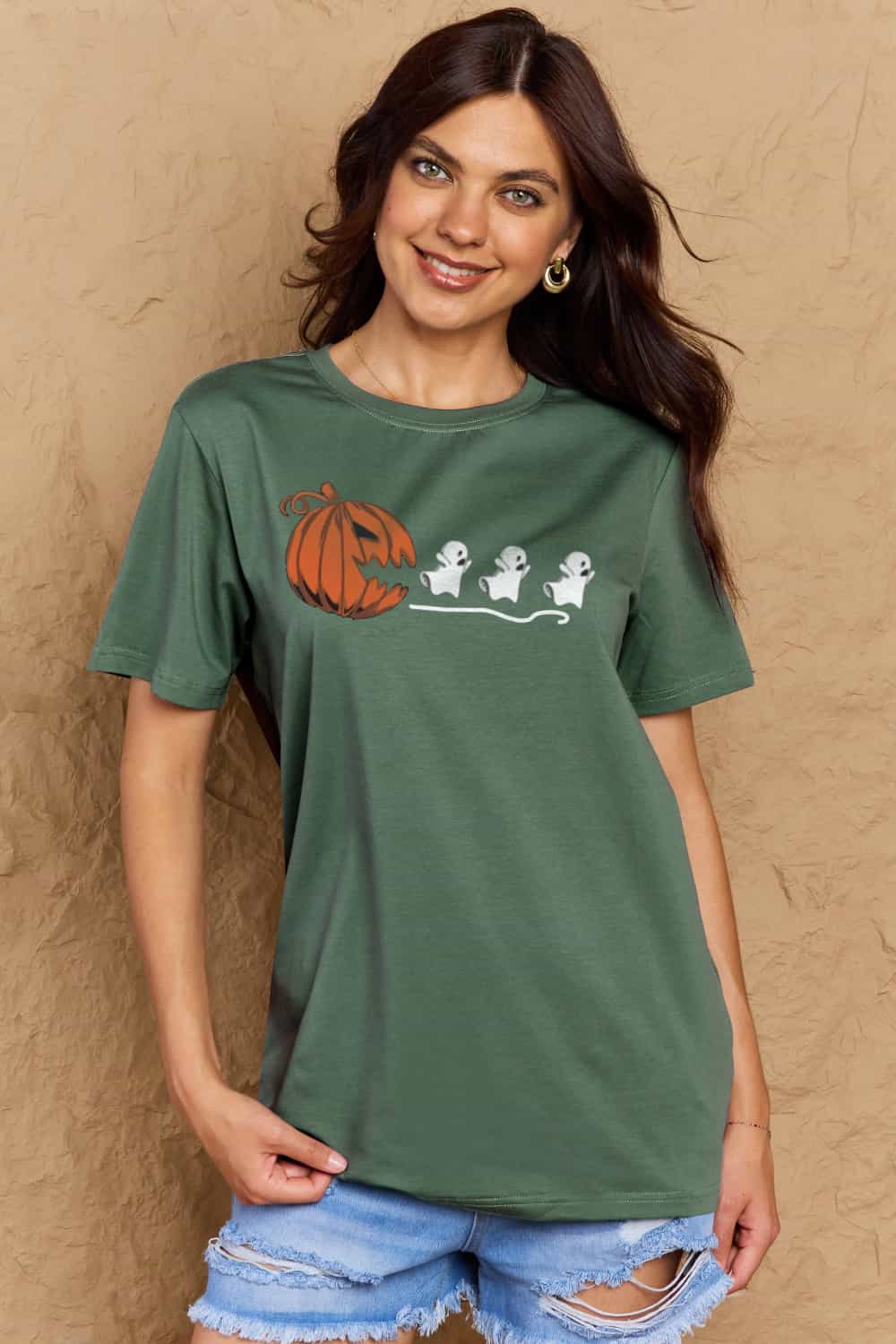 *APP EXCLUSIVE* Jack-O'-Lantern Graphic Cotton T-Shirt