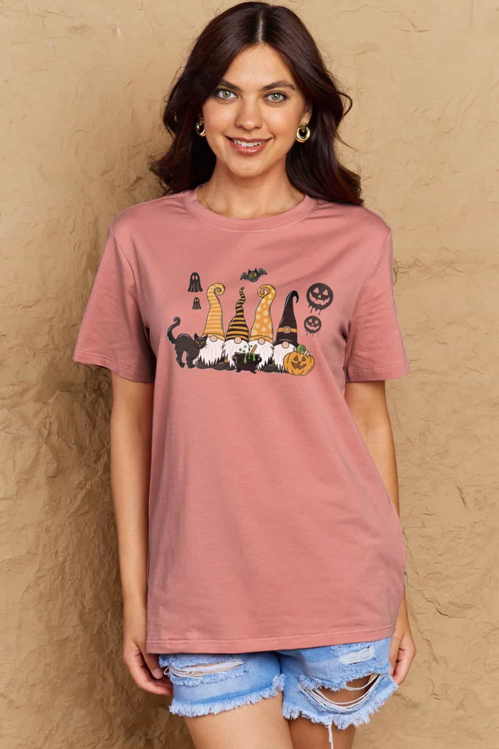 *APP EXCLUSIVE* Halloween Gnome Graphic Cotton Tee