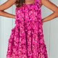 * APP EXCLUSIVE* Floral Square Neck Sleeveless Dress
