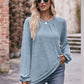 * APP EXCLUSIVE* Long Flounce Sleeve Round Neck Blouse