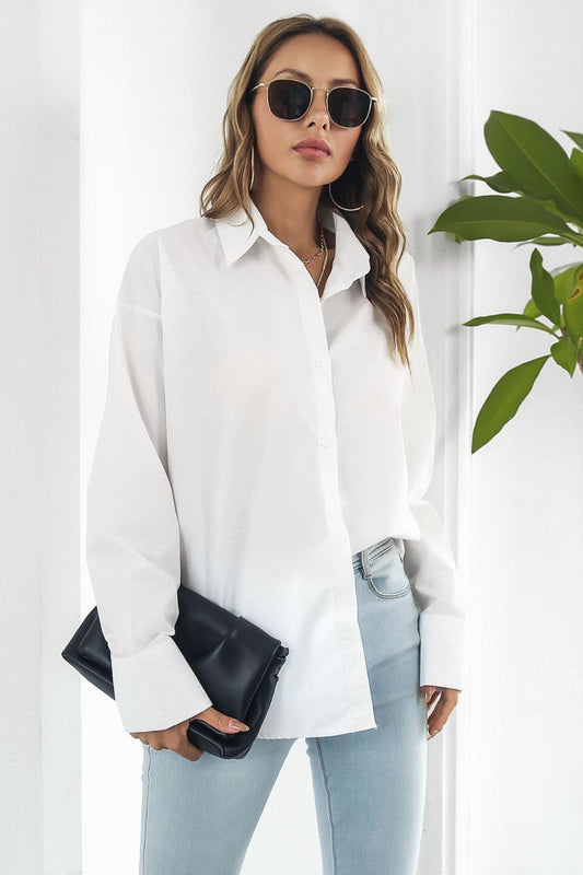 *APP EXCLUSIVE* Dropped Shoulder Longline Shirt