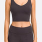 *APP EXCLUSIVE* Deep Vneck Crop Sports Bra