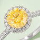 *APP EXCLUSIVE* 1 Carat Moissanite 925 Sterling Silver Halo Ring