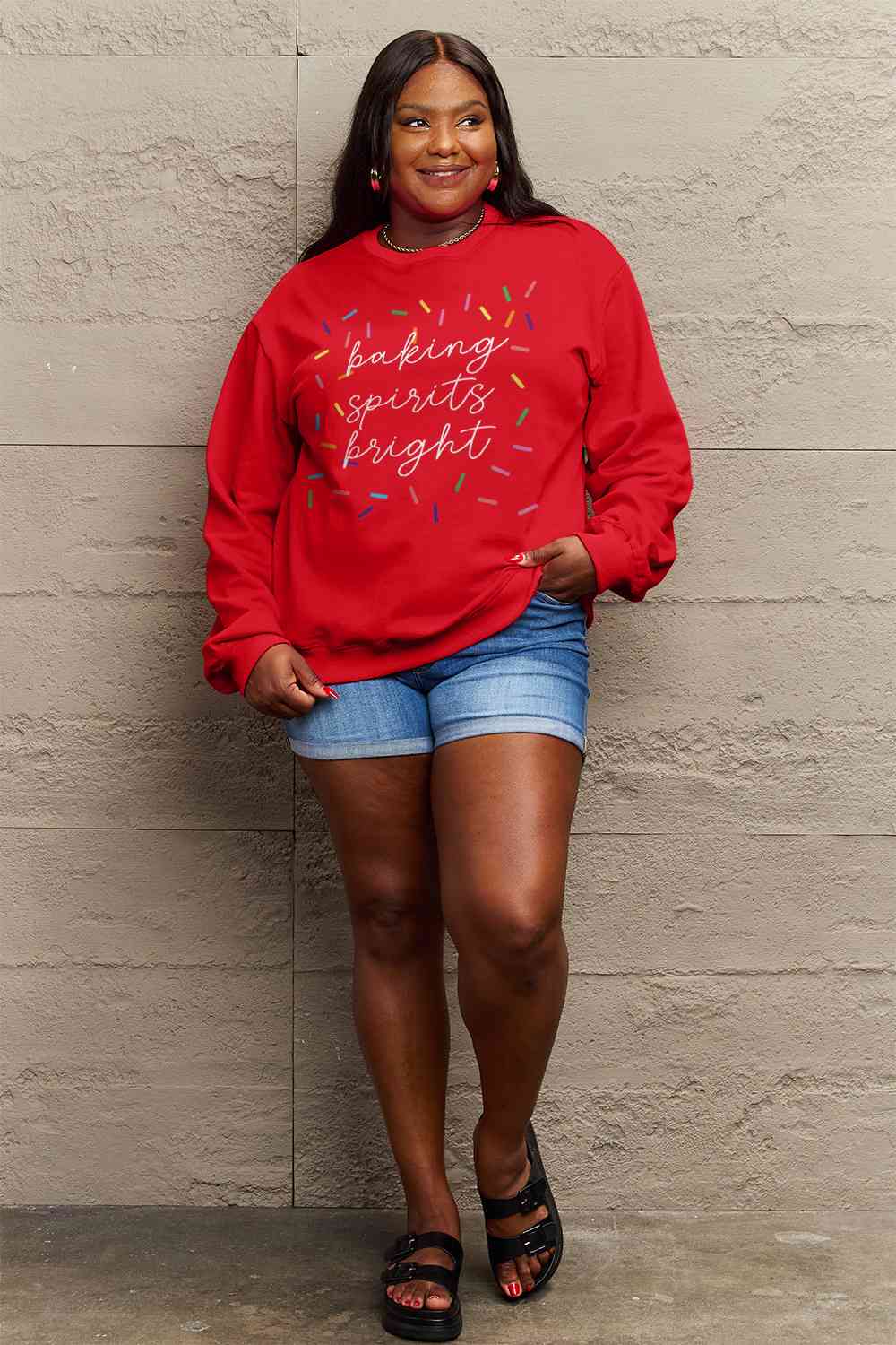*APP EXCLUSIVE* Baking Spirits Bright Long Sleeve Sweatshirt