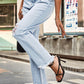 * APP EXCLUSIVE* Distresssed Buttoned Loose Fit Jeans