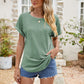 * APP EXCLUSIVE* Eyelet Short Sleeve Top