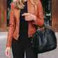 *APP EXCLUSIVE* Mock Neck Zip Up Jacket
