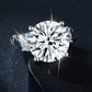 *APP EXCLUSIVE* 8.6 Carat Moissanite Platinum-Plated Ring