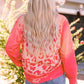 *APP EXCLUSIVE* Printed Round Neck Dropped Shoulder Sweatshirt