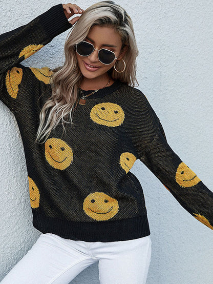 *App Exclusive* Smiley Face Sweater