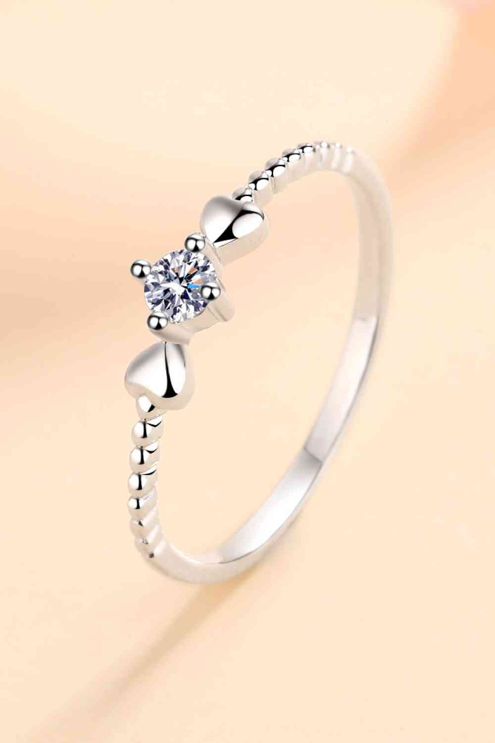 *APP EXCLUSIVE* Moissanite Heart 925 Sterling Silver Ring