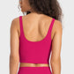 *APP EXCLUSIVE* Deep Vneck Crop Sports Bra