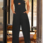 *APP EXCLUSIVE* Smocked Spaghetti Strap Wide Leg Jumpsuit