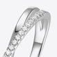 *APP EXCLUSIVE* Moissanite Crisscross 925 Sterling Silver Ring