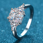 *APP EXCLUSIVE* 3 Carat Moissanite 925 Sterling Silver Rhodium-Plated Ring