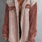 *App Exclusive* Snap Front Hooded Corduroy Shacket
