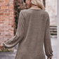 * APP EXCLUSIVE* Long Flounce Sleeve Round Neck Blouse
