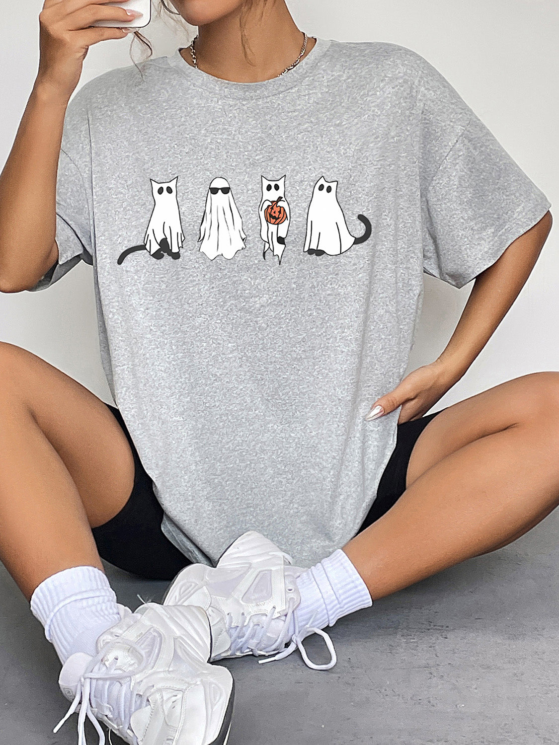 *APP EXCLUSIVE*BOO SHEET Ghost Graphic T-Shirt