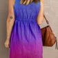 *APP EXCLUSIVE* Buttoned Round Neck Sleeveless Mini Magic Dress