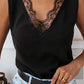 Lace Detail V-Neck Tank