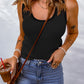 *App Exclusive* Waffle-Knit Scoop Neck Tank Top