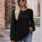 * APP EXCLUSIVE* Long Flounce Sleeve Round Neck Blouse