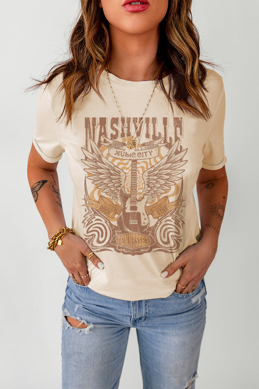 *APP EXCLUSIVE* Western Graphic Round Neck T-Shirt