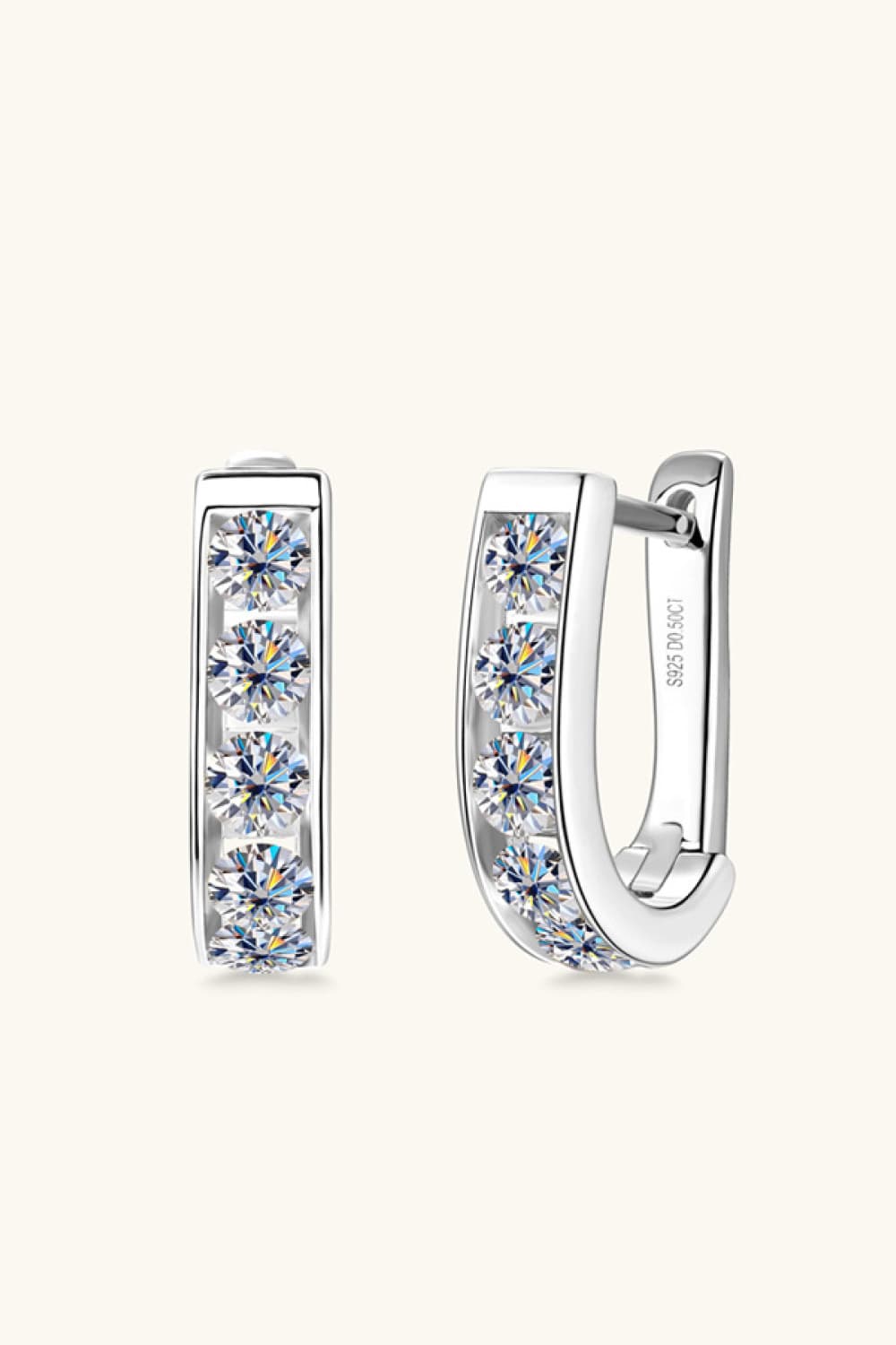* APP EXCLUSIVE* 1 Carat Moissanite 925 Sterling Silver Earrings