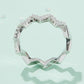 Moissanite Wavy Band Ring