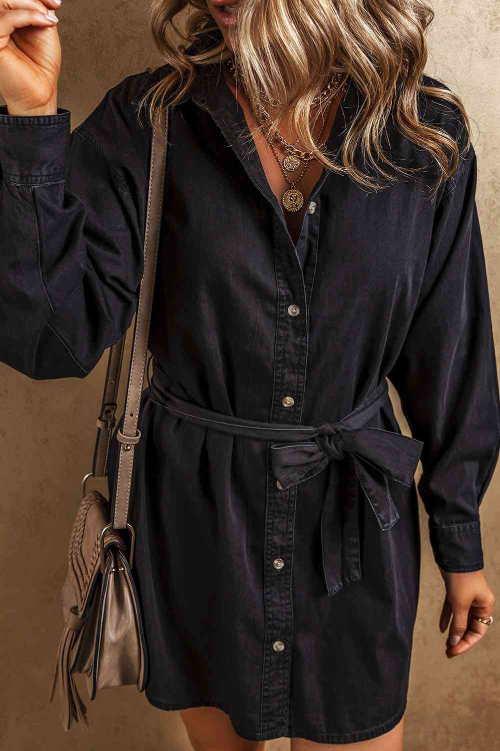 *APP EXCLUSIVE* Button Up Denim Dress