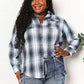 *APP EXCLUSIVE* Plaid Dropped Shoulder Flannel