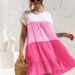 *APP EXCLUSIVE* Colorblock Tiered Babydoll Dress