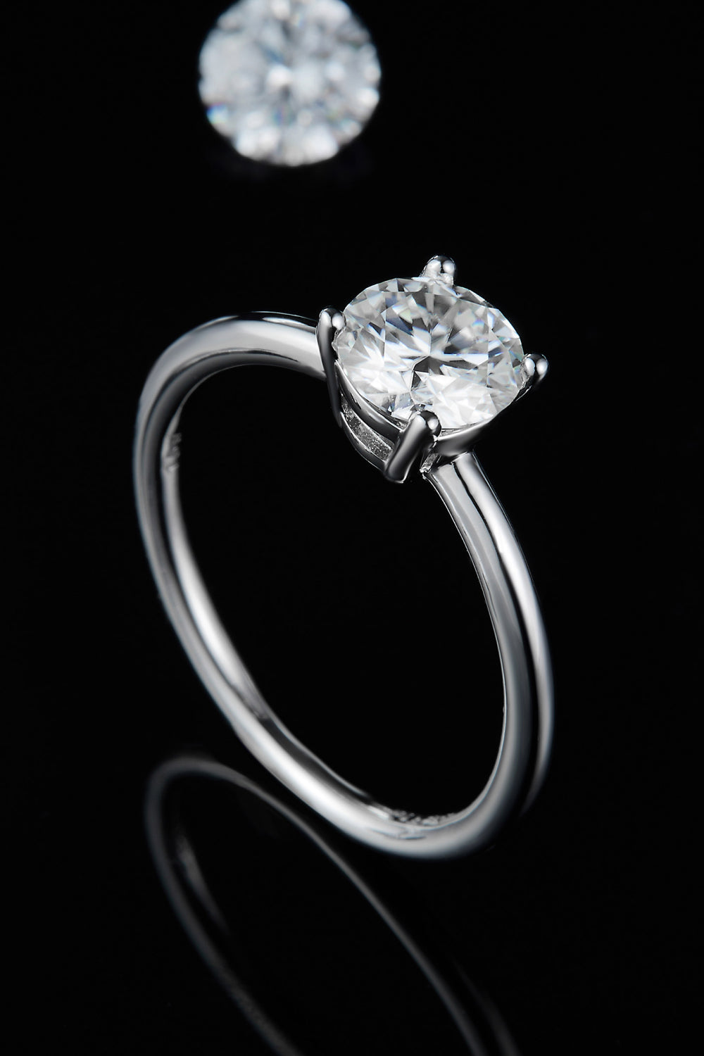 *APP EXCLUSIVE* 1 Carat Moissanite 925 Sterling Silver Solitaire Ring
