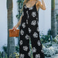 *APP EXCLUSIVE* Botanical Print Spaghetti Strap Cropped Jumpsuit