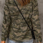 *App Exclusive* Camo Snap Down Jacket
