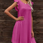 *APP EXCLUSIVE* Round Neck Flutter Sleeve Dress with Pockets