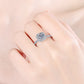 *APP EXCLUSIVE* 2 Carat Moissanite Square Halo Ring